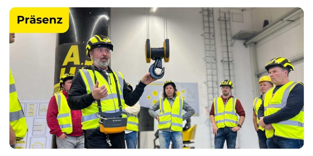 Arbeitssicherheitsschulung in Präsenz.