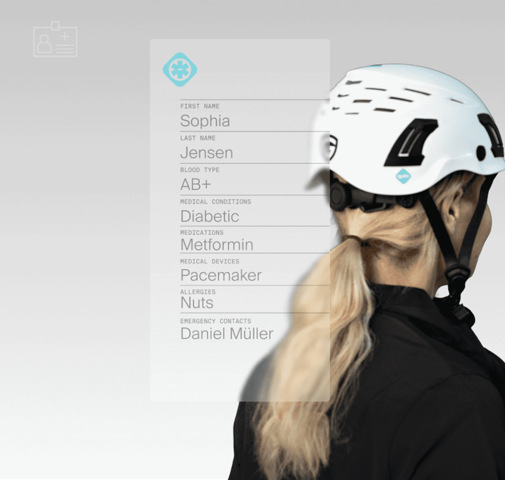 EIN SMARTER SICHERHEITSHELM, WELCHERIM NOTFALL HILFE RUFT