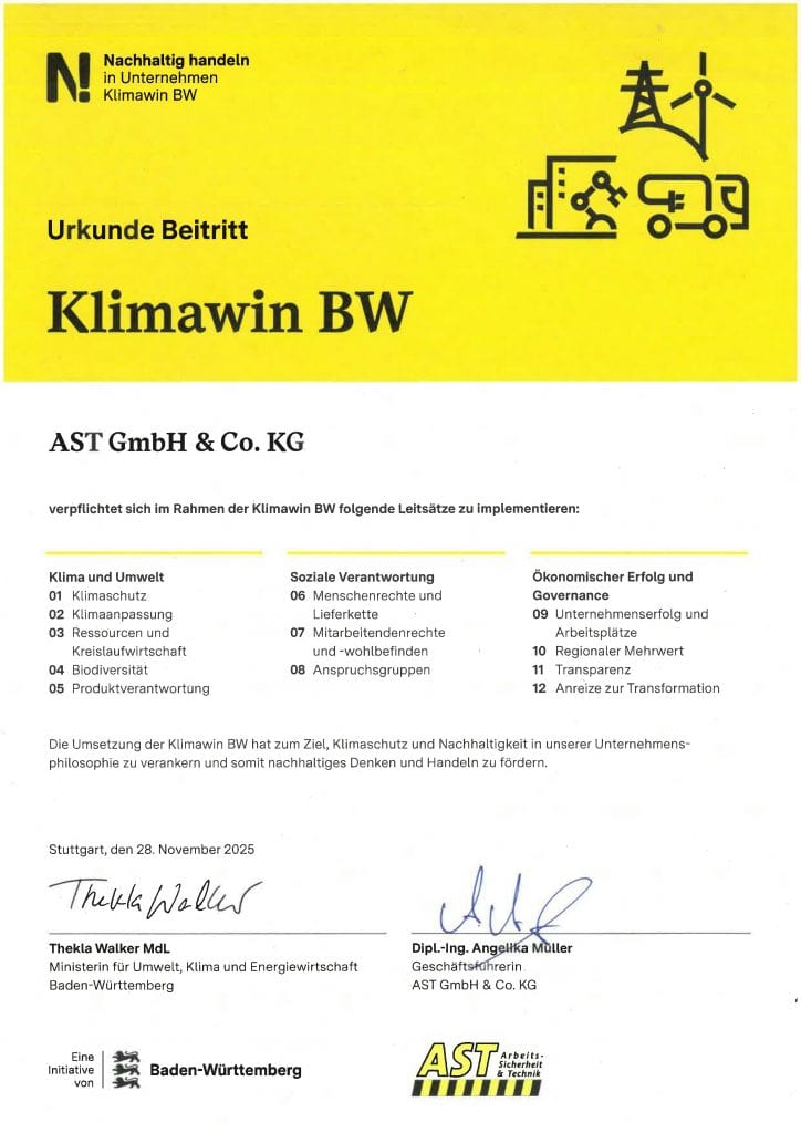 Urkunde Klimawin BW 2024.